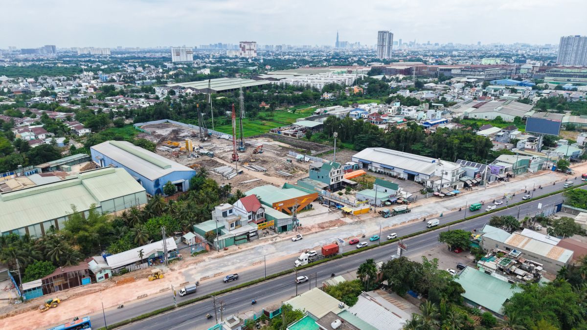Công trường Bcons New Sky tháng 4/2026